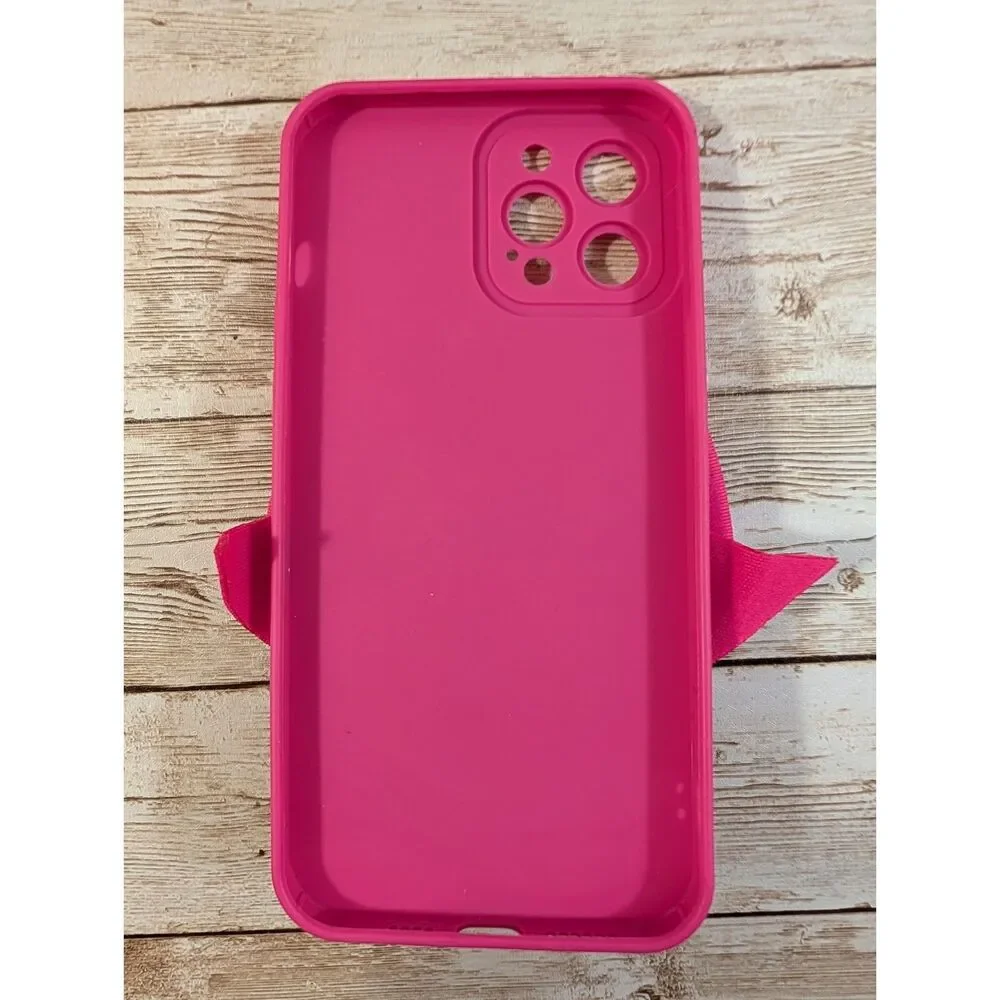 Pink Bow Case for iphone 12 ProMax